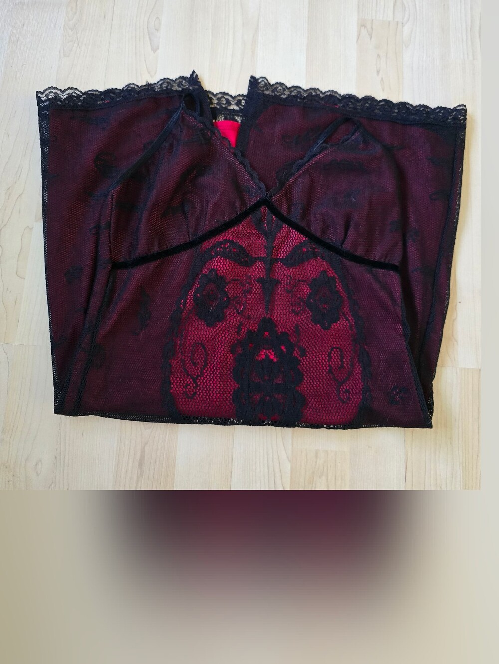 Vintage Hot Kiss Lace Dress Size Large